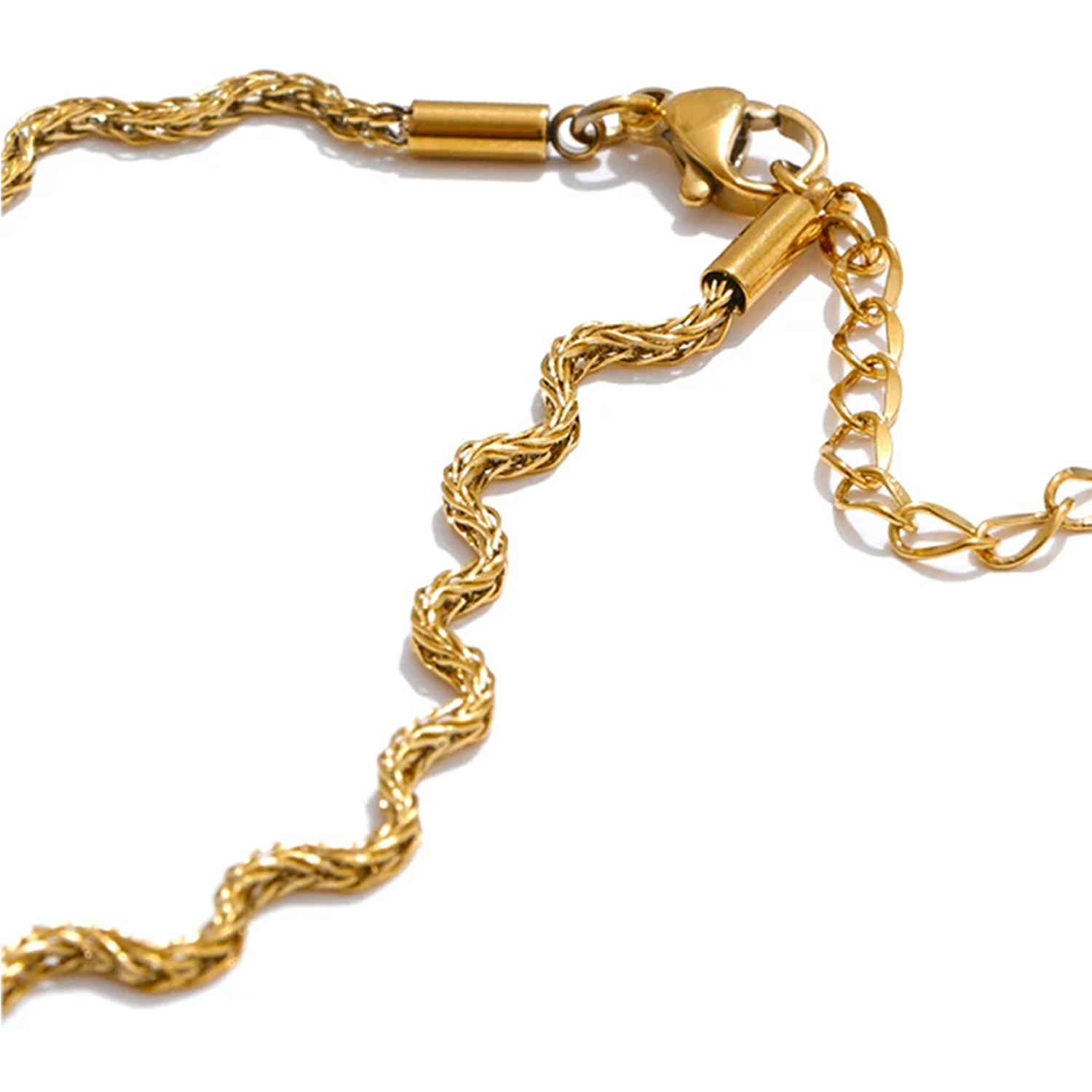 Onda – Collana (o Set con Bracciale) in Acciaio Inox Placcato Oro 18K - immagine 10