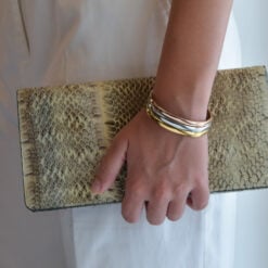 Ellipse Éclat – Set di bracciali rigidi in acciaio, tre tonalità
