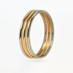 Ellipse Éclat – Set di bracciali rigidi in acciaio, tre tonalità