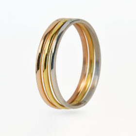 Ellipse Éclat  - Set di bracciali rigidi in acciaio, tre tonalità
