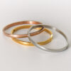 Ellipse Éclat – Set di bracciali rigidi in acciaio, tre tonalità