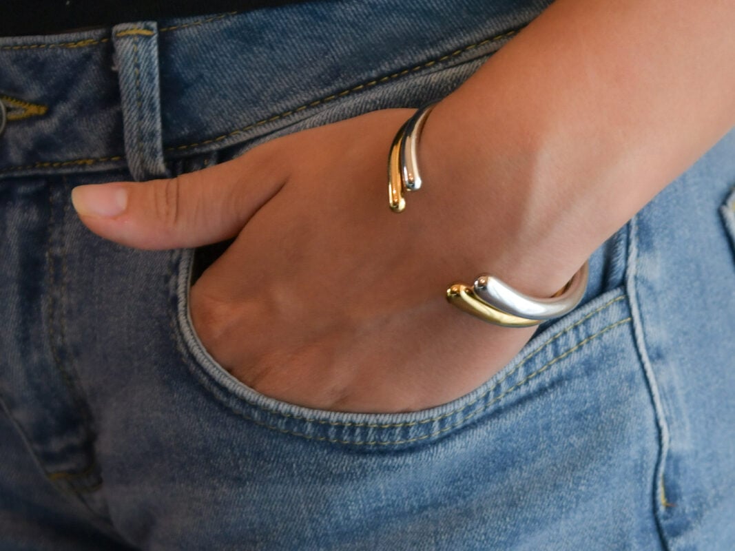 Duo Trilogy & Contour - Set anelli e bracciale in acciaio