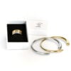 Duo Trilogy & Contour - Set anelli e bracciale in acciaio