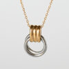 Nouè – Collana bicolore in acciaio